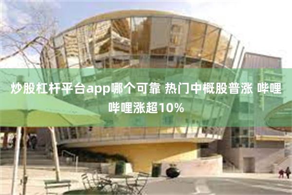 炒股杠杆平台app哪个可靠 热门中概股普涨 哔哩哔哩涨超10%