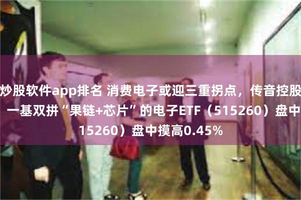 炒股软件app排名 消费电子或迎三重拐点，传音控股领涨超5%，一基双拼“果链+芯片”的电子ETF（515260）盘中摸高0.45%