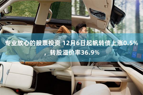 专业放心的股票投资 12月6日起帆转债上涨0.5%，转股溢价率36.9%